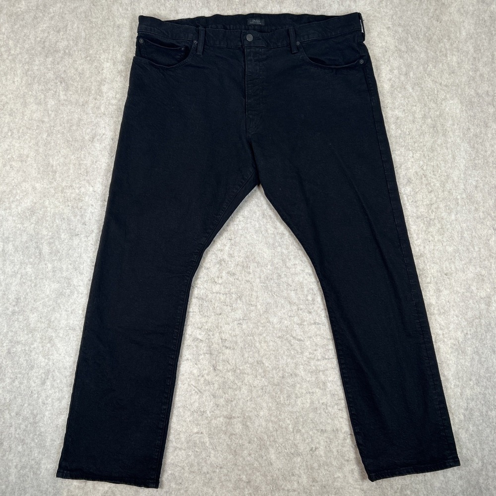 Polo Ralph Lauren Varick Slim Straight Leg Jeans Men's Size 42x32 Black Denim